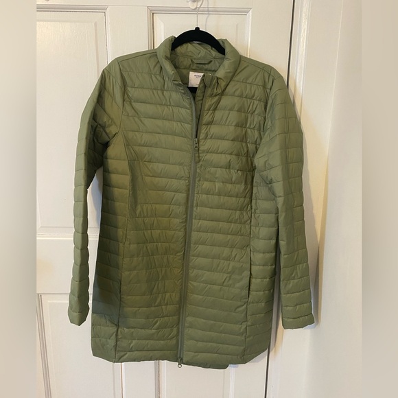 Old Navy Sage Green Puffer Coat - Picture 2 of 6